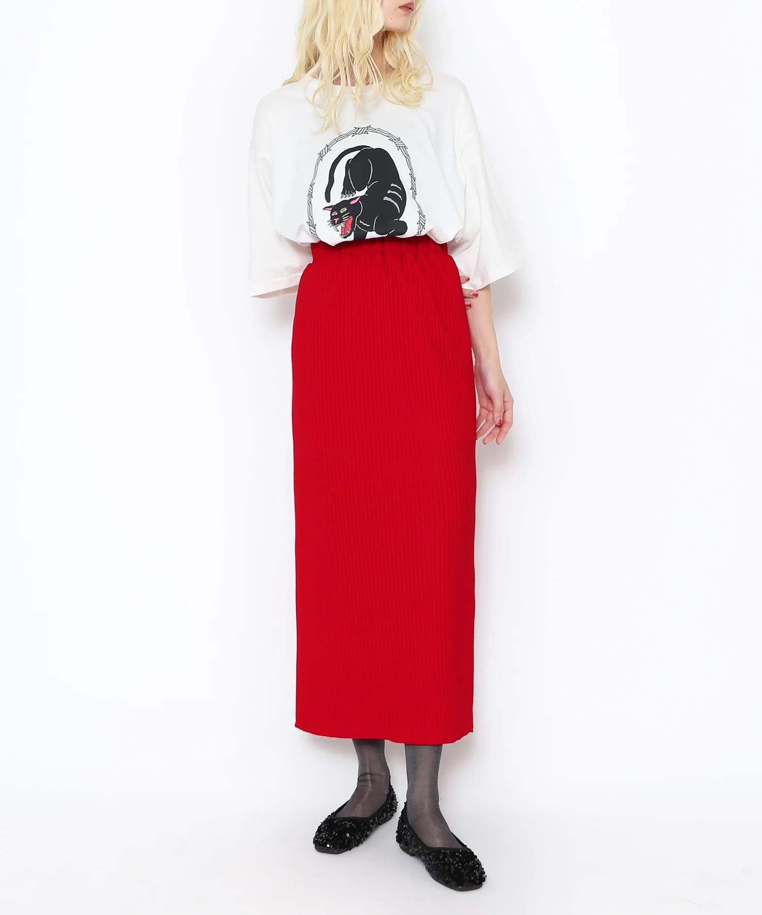バックスリットロングスカート - Image 25