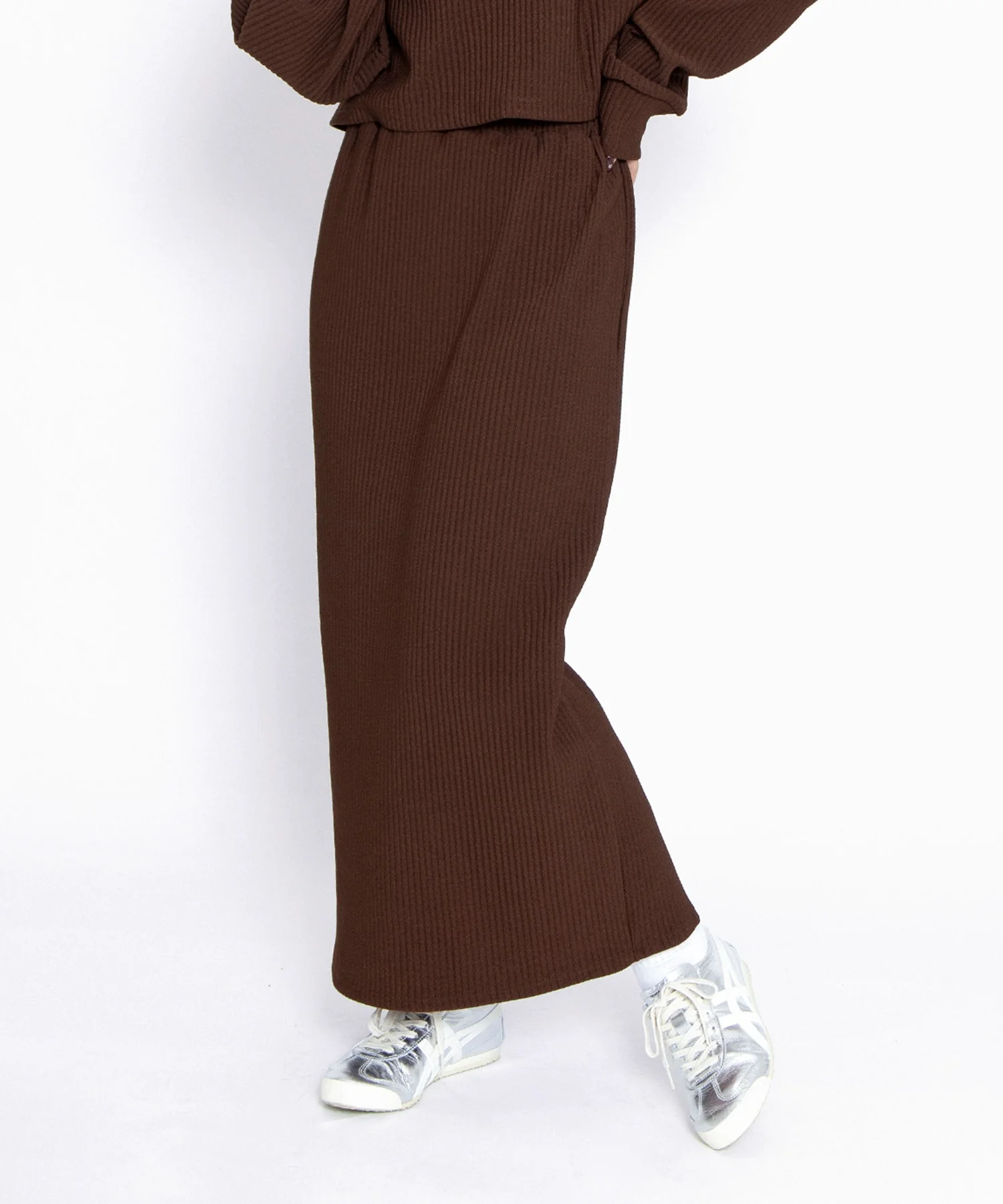 バックスリットロングスカート - Image 4