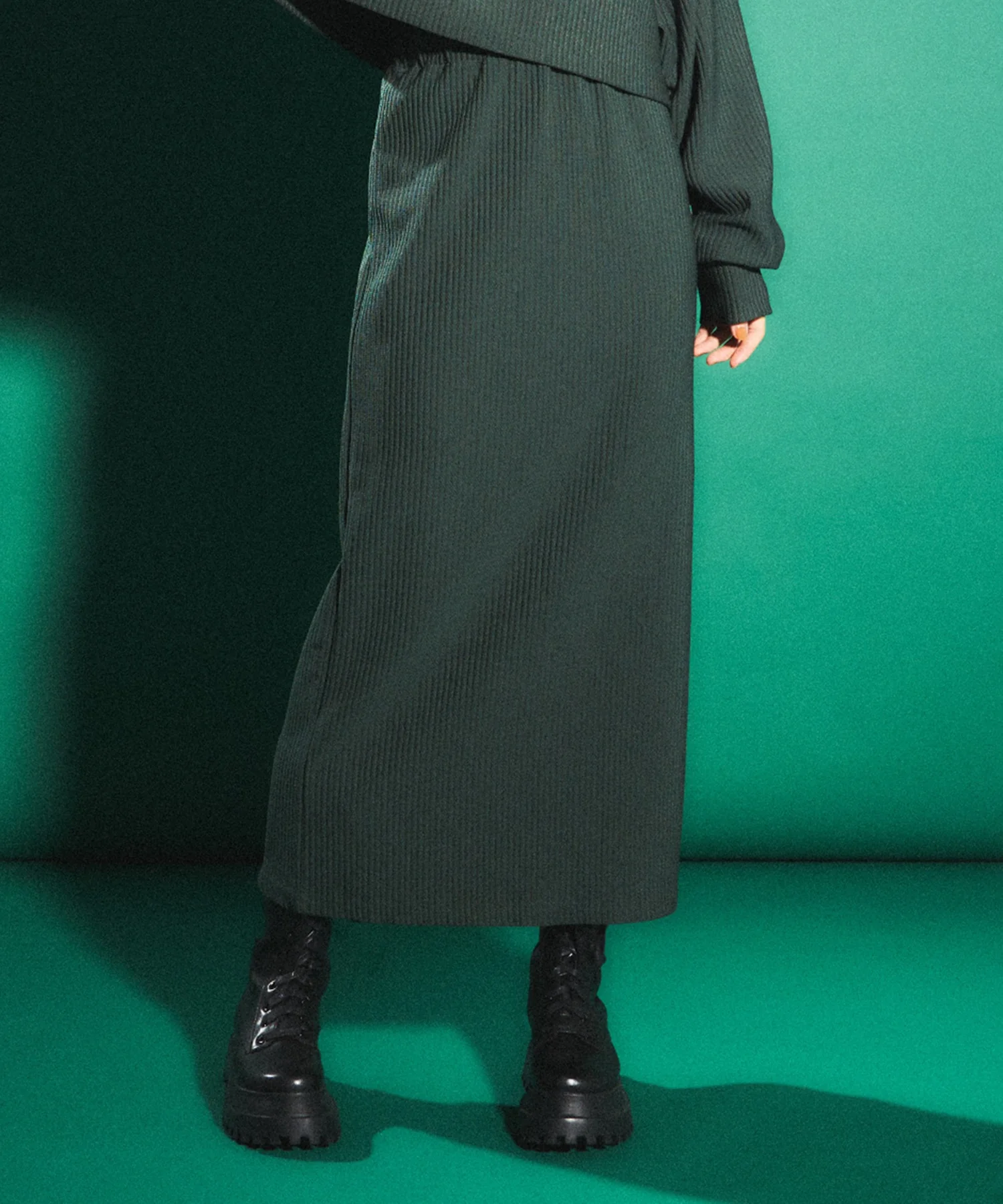 バックスリットロングスカート - Image 5