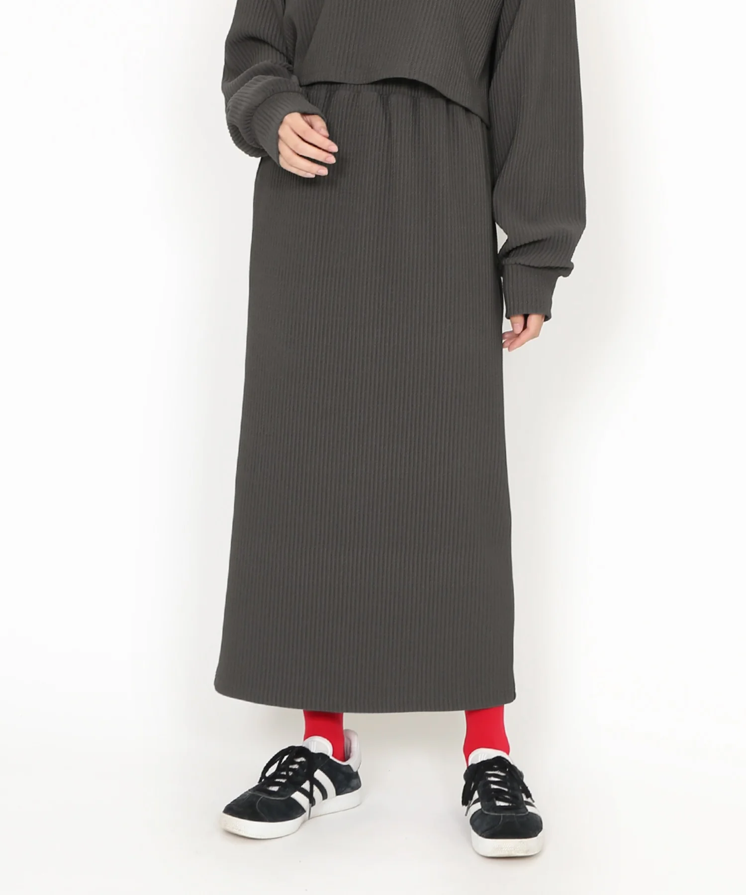 バックスリットロングスカート - Image 6