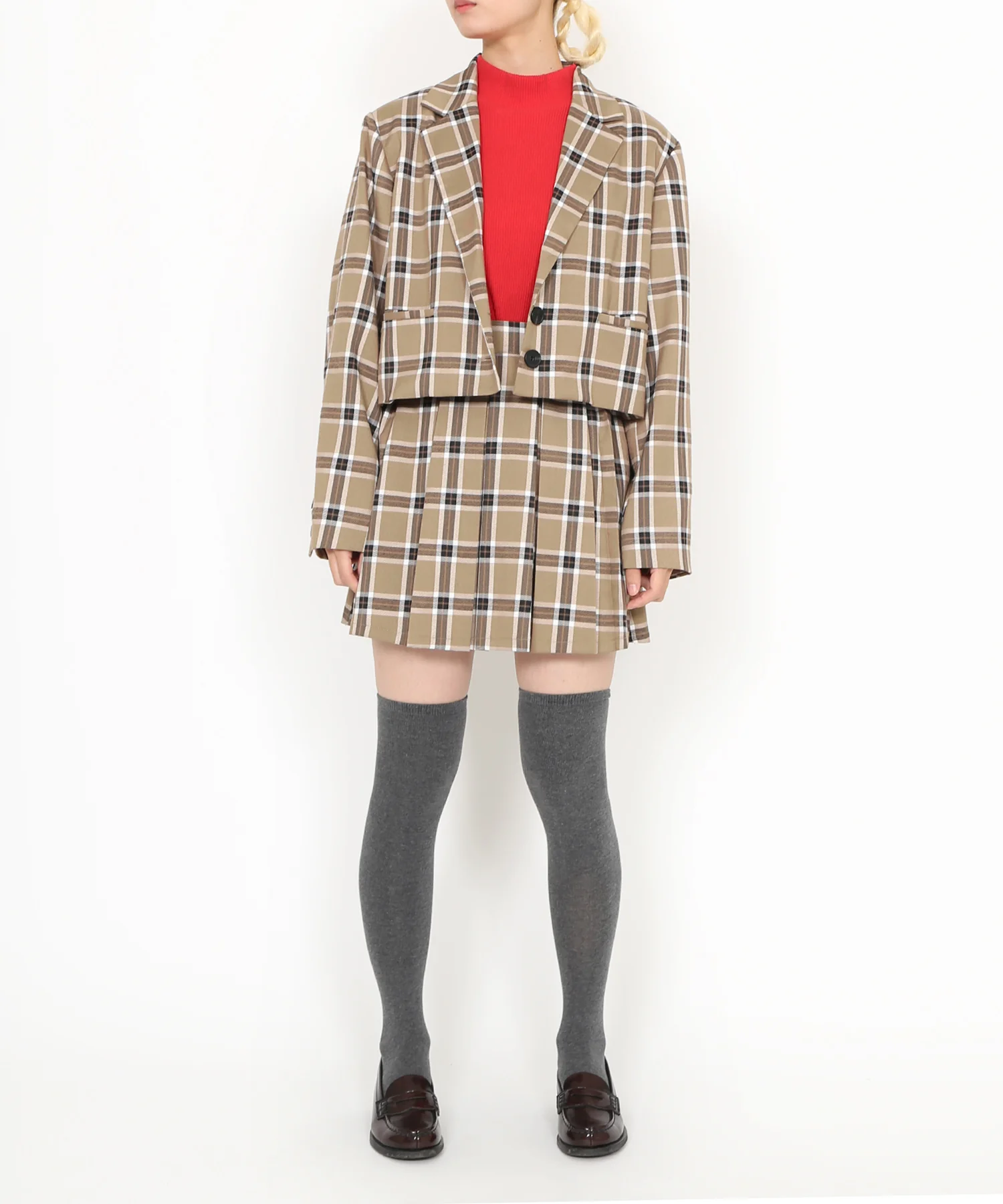 チェックショートジャケット - Image 4