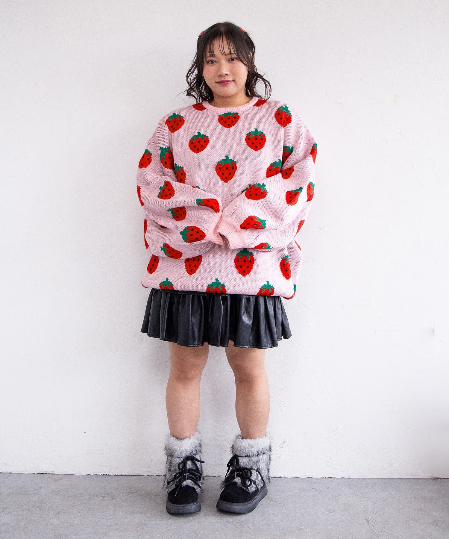 フード総柄ニット - Image 17