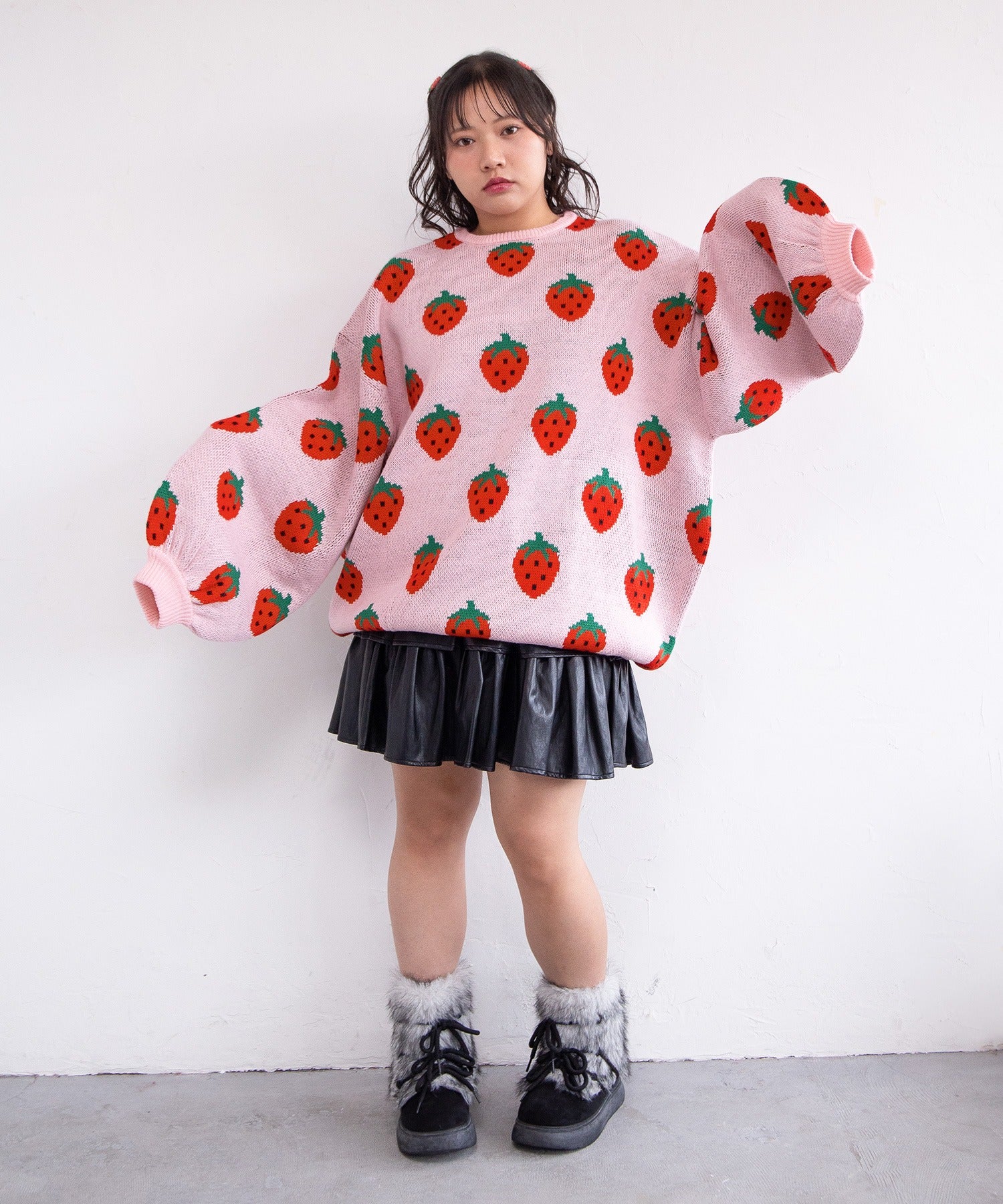 フード総柄ニット - Image 18