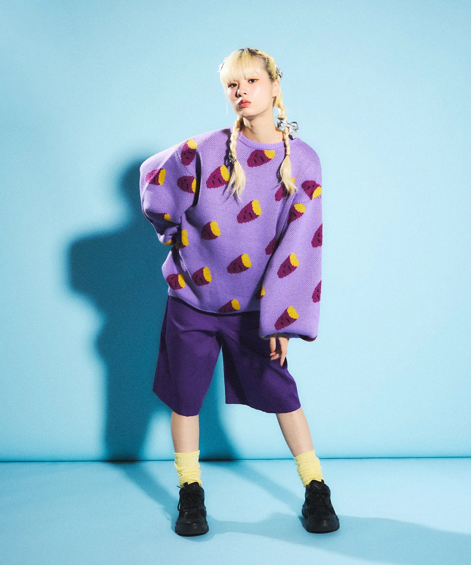 フード総柄ニット - Image 26