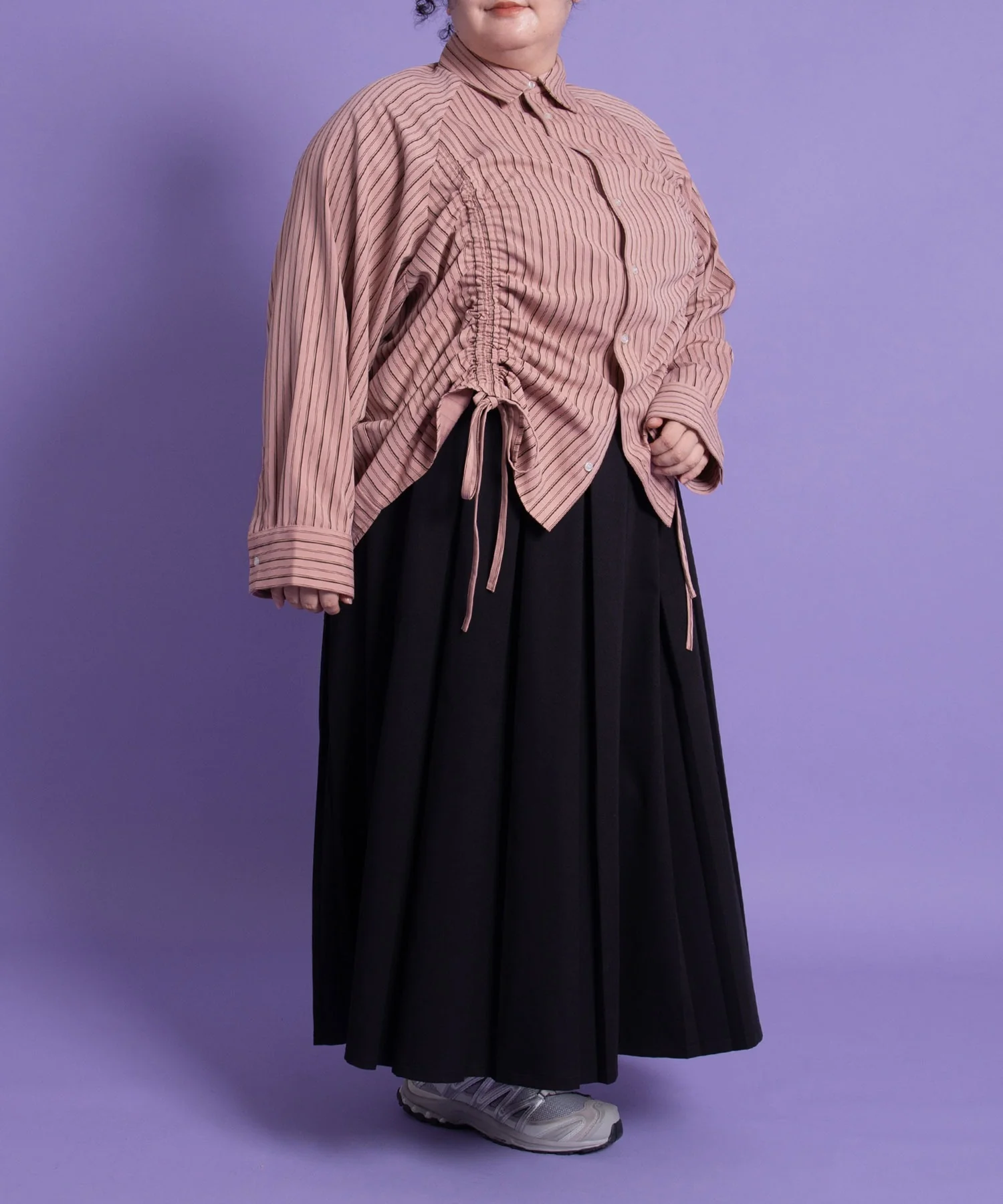 ボックスプリーツロングスカート - Image 5