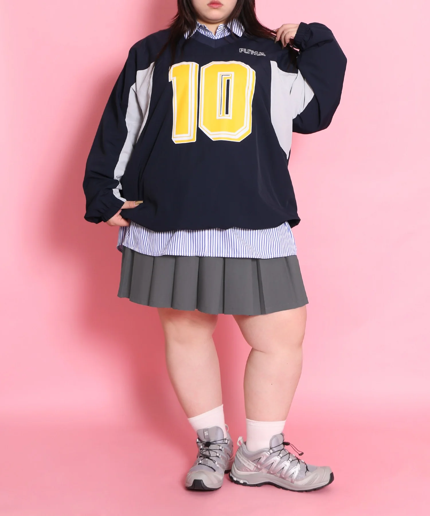 ボックスプリーツミニスカート - Image 4