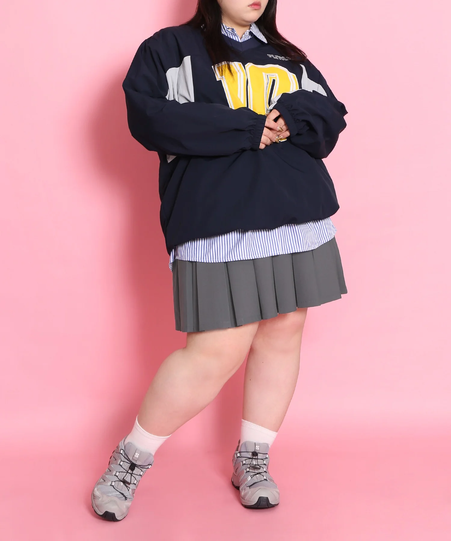 ボックスプリーツミニスカート - Image 5