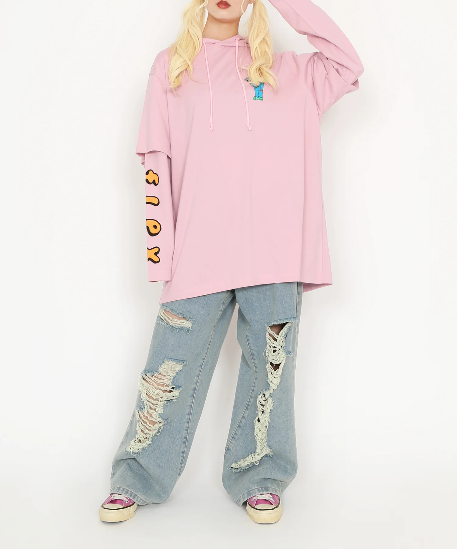 ダメージデニムワイドパンツ - Image 8