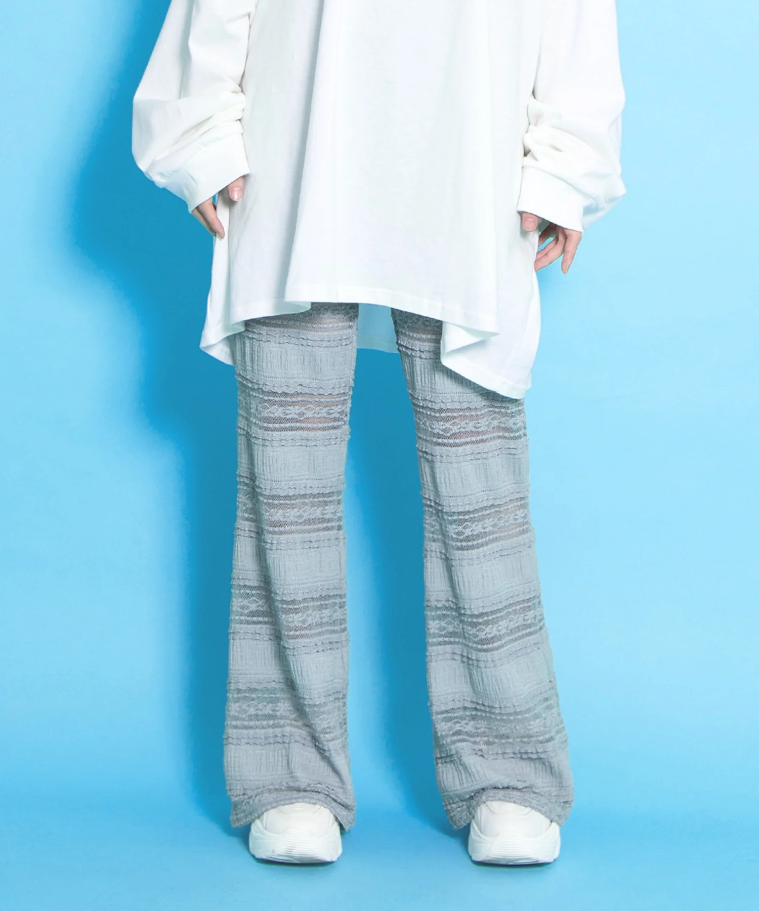レースフリルフレアパンツ - Image 14