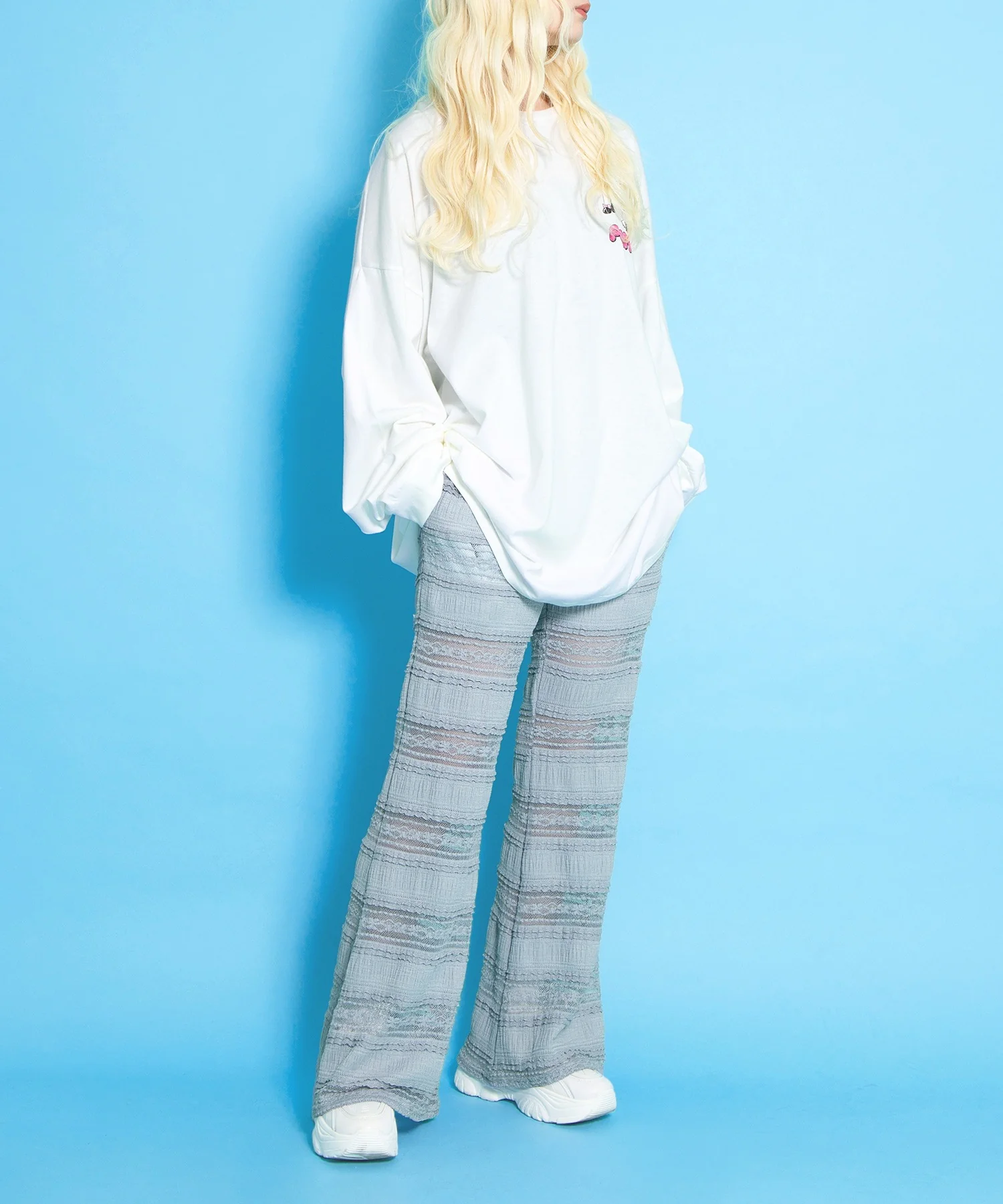 レースフリルフレアパンツ - Image 15
