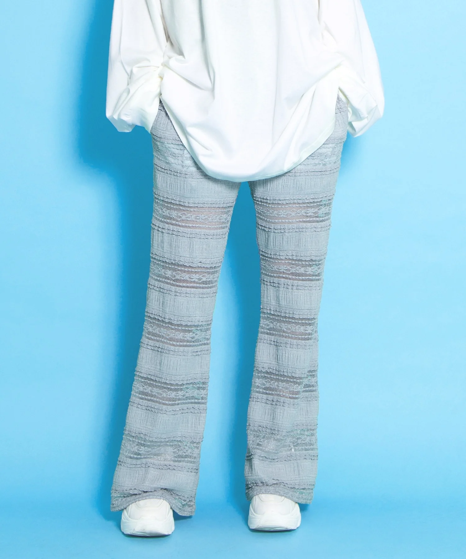 レースフリルフレアパンツ - Image 2