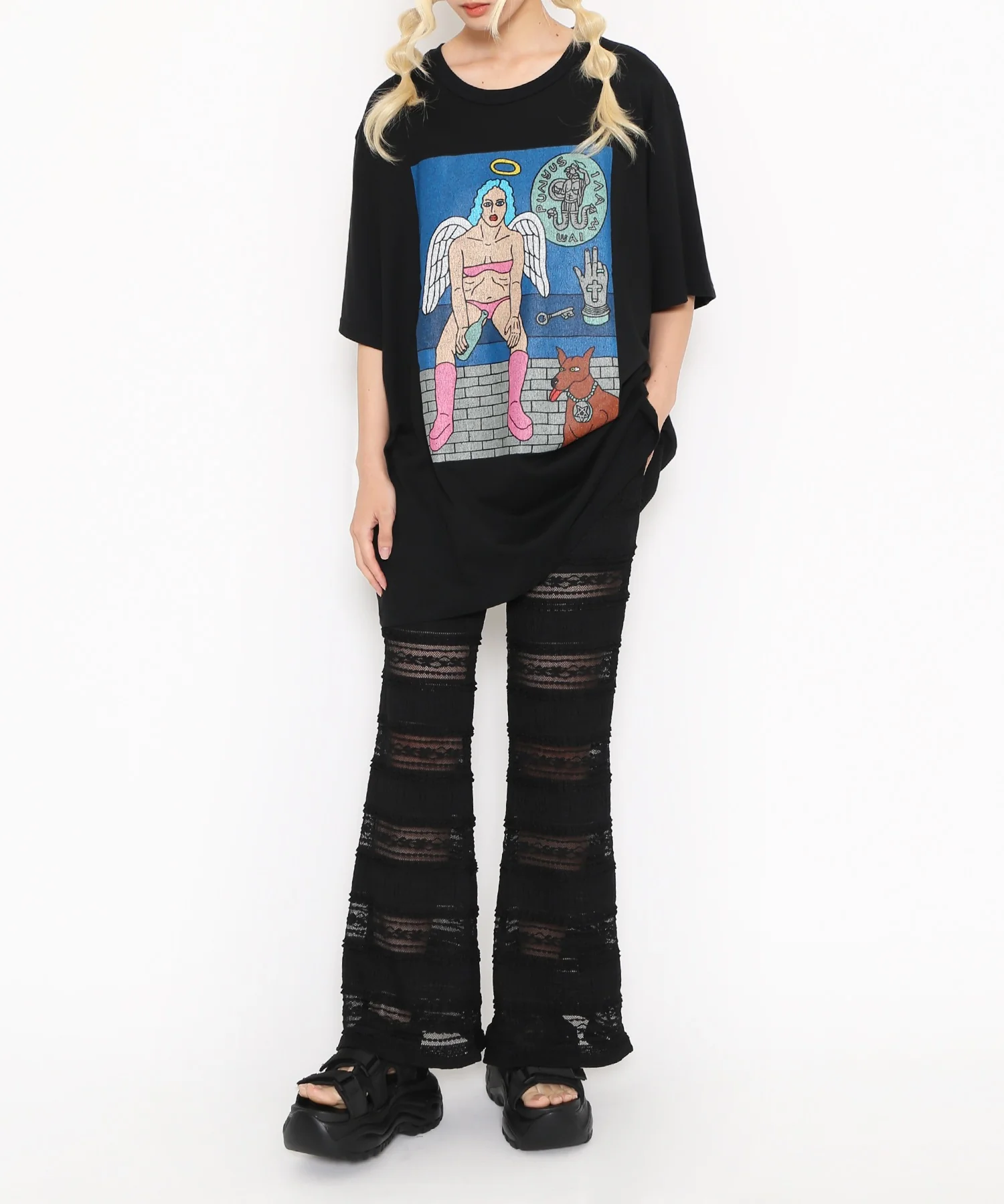 レースフリルフレアパンツ - Image 25