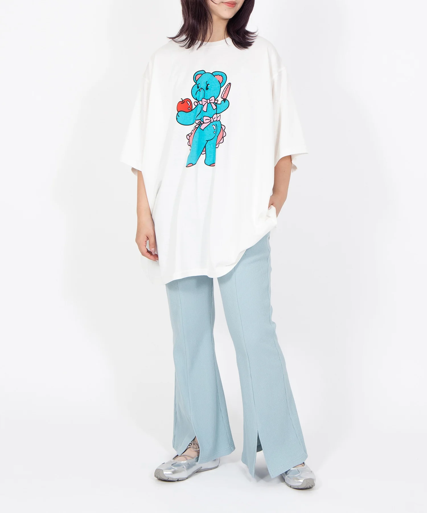 フロントスリットフレアパンツ - Image 9