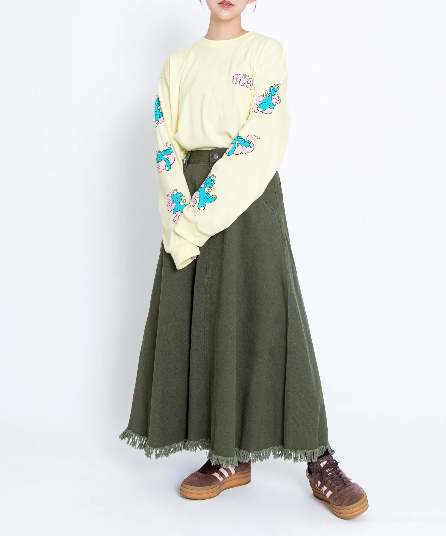 ベアスリーブプリントロンT - Image 17