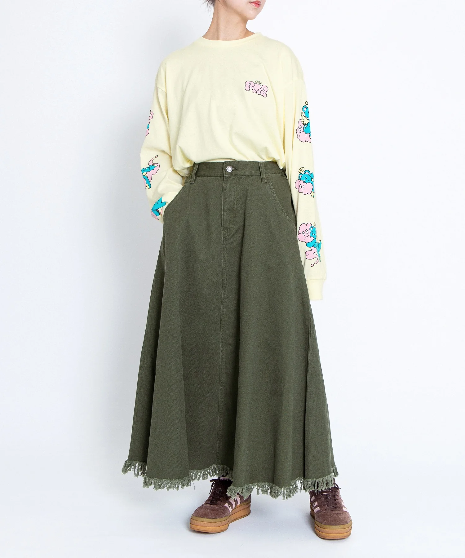 ベアスリーブプリントロンT - Image 18