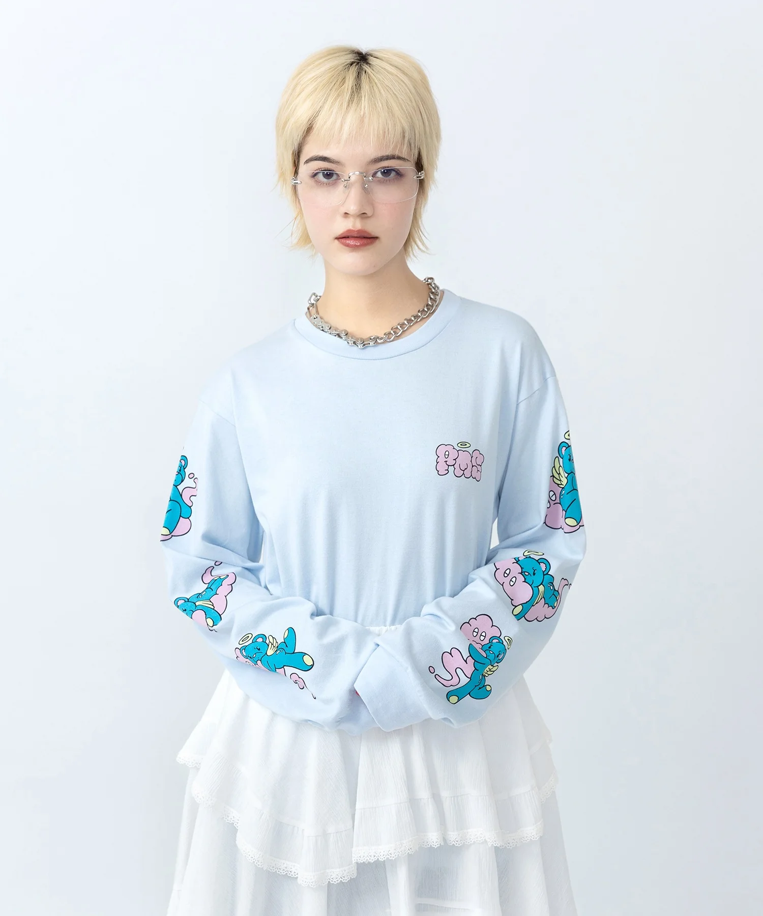ベアスリーブプリントロンT - Image 4