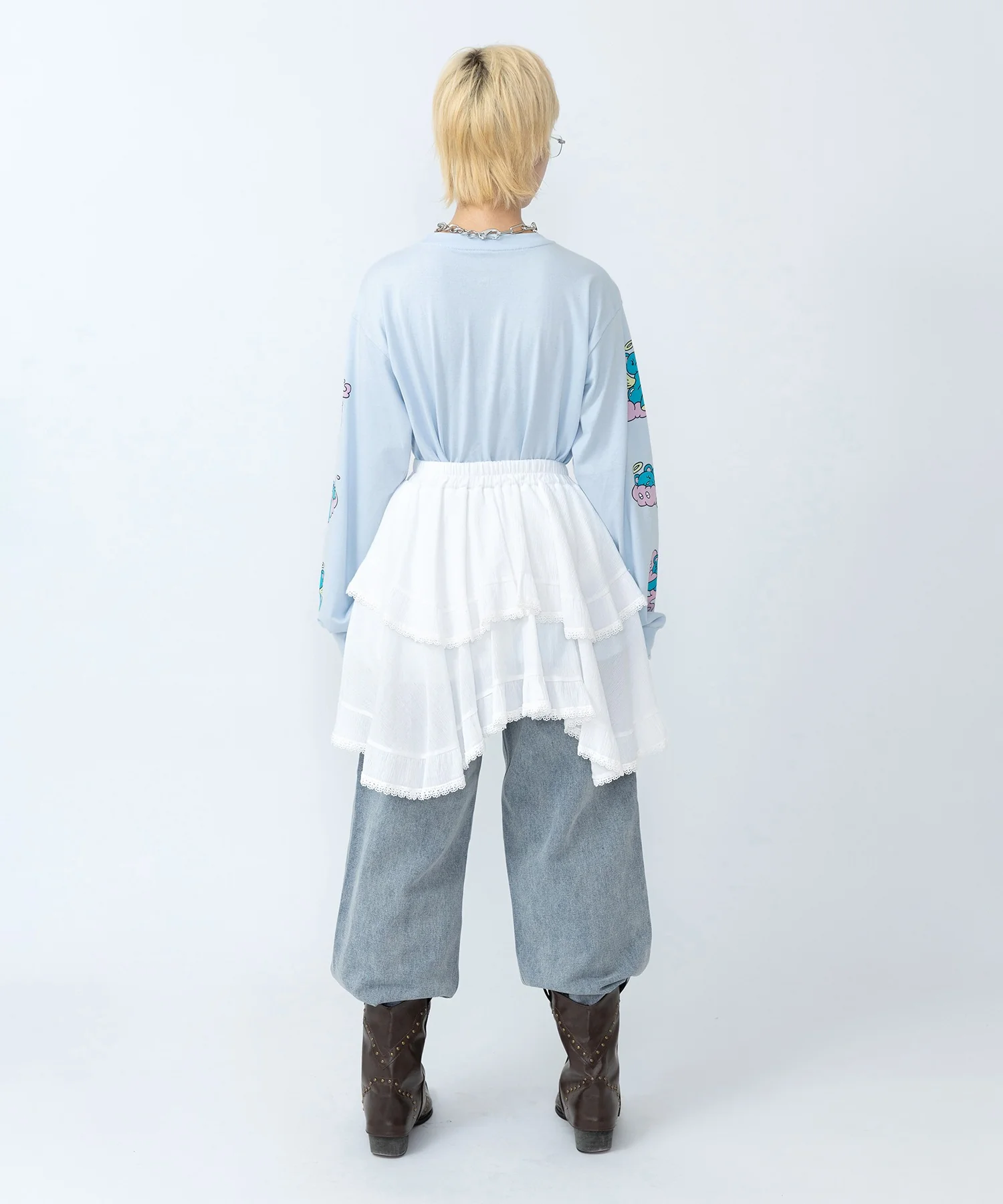 ベアスリーブプリントロンT - Image 7
