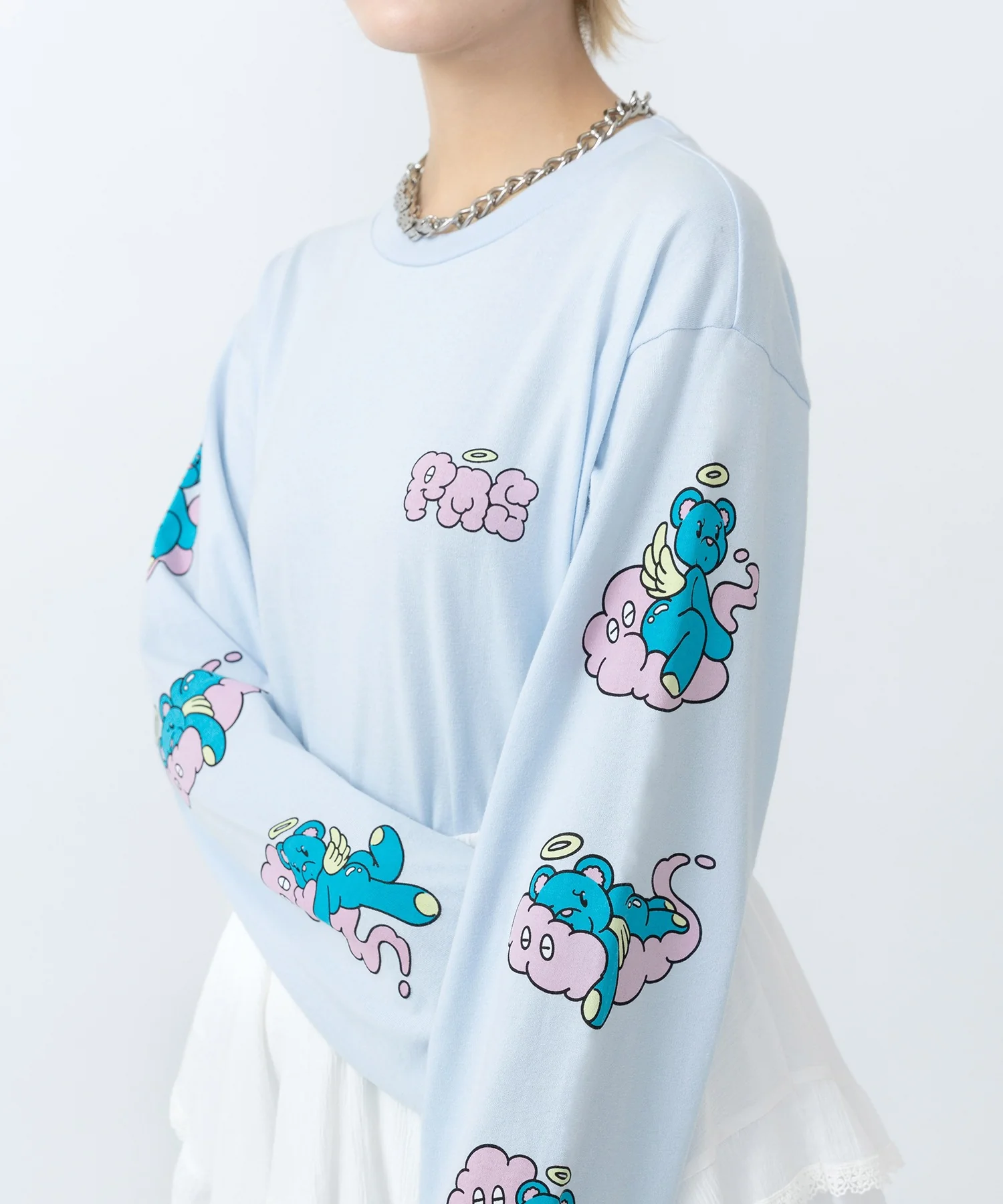 ベアスリーブプリントロンT - Image 8