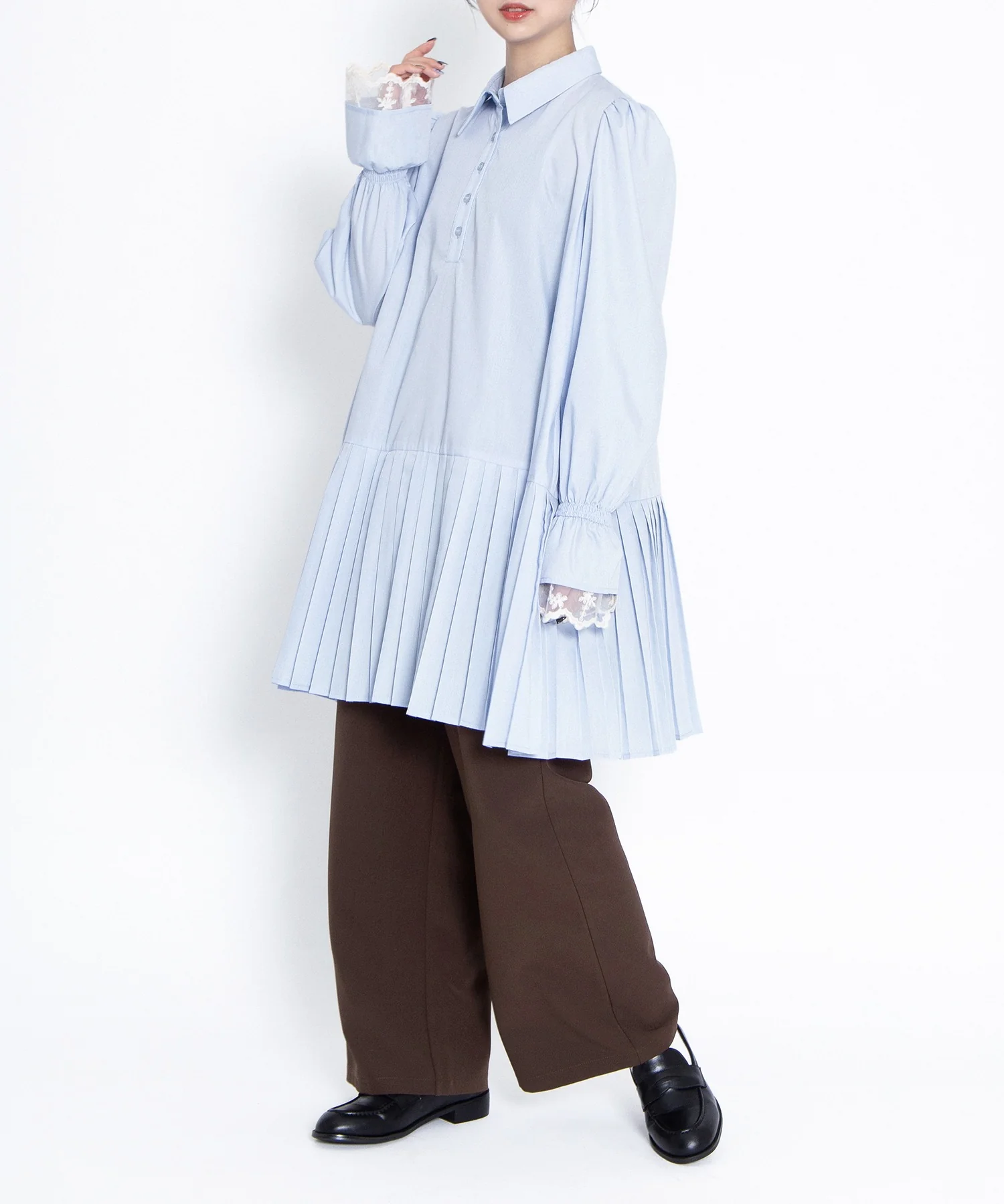 プリーツヘムシャツワンピース - Image 8
