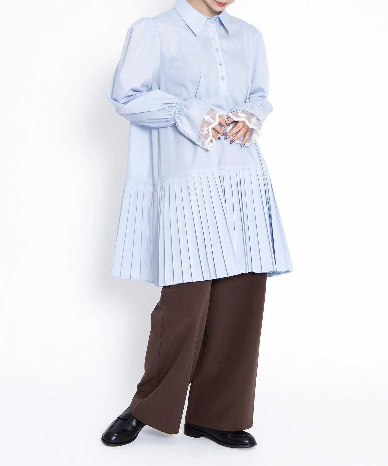 プリーツヘムシャツワンピース - Image 9