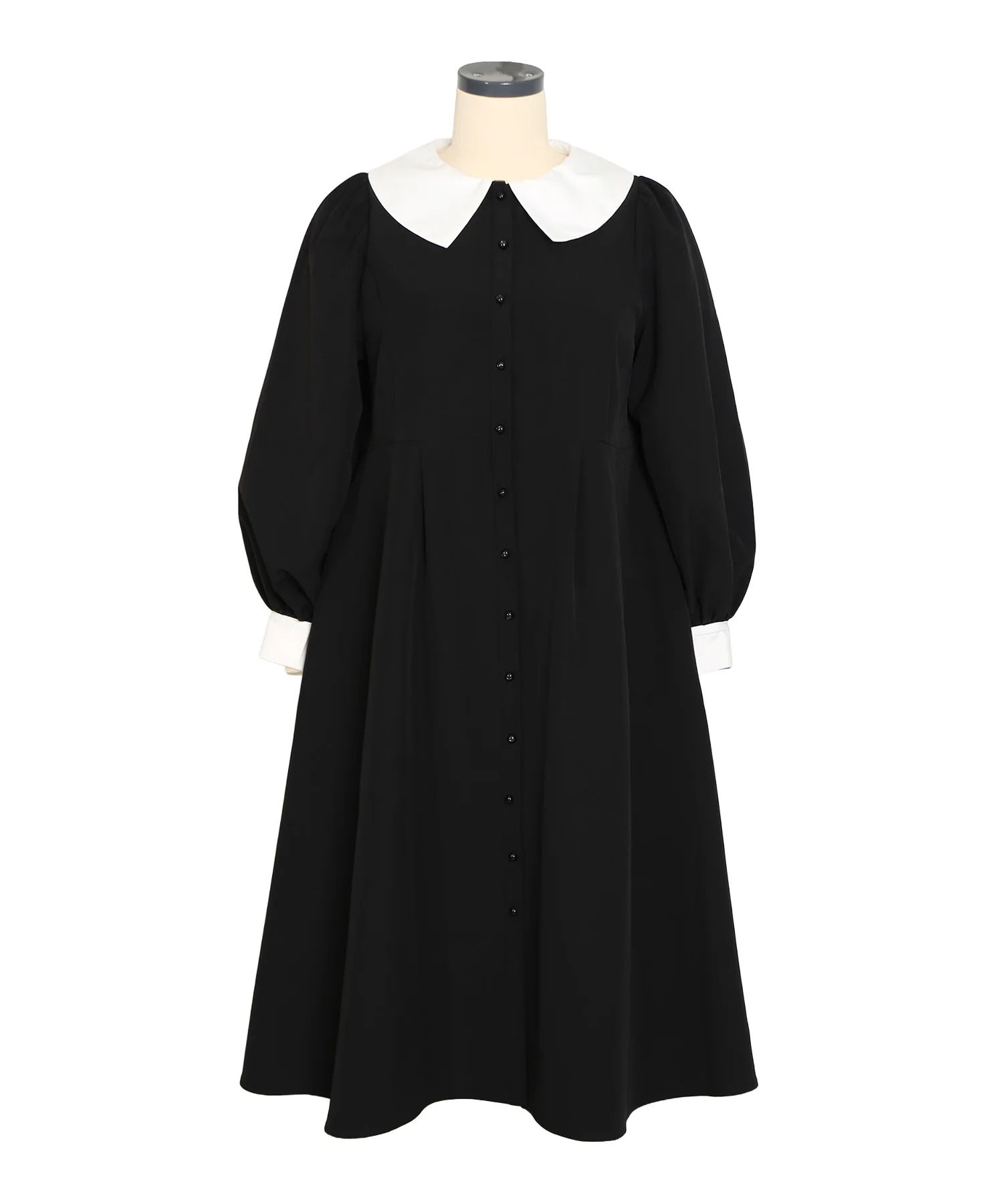 長袖パフスリーブワンピース - Image 11