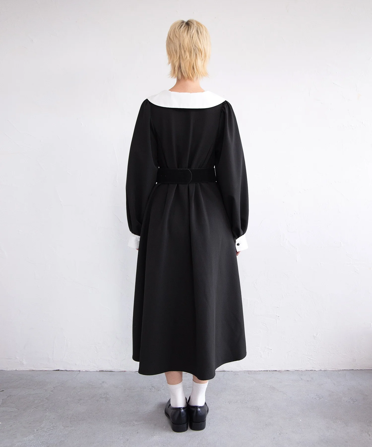 長袖パフスリーブワンピース - Image 5