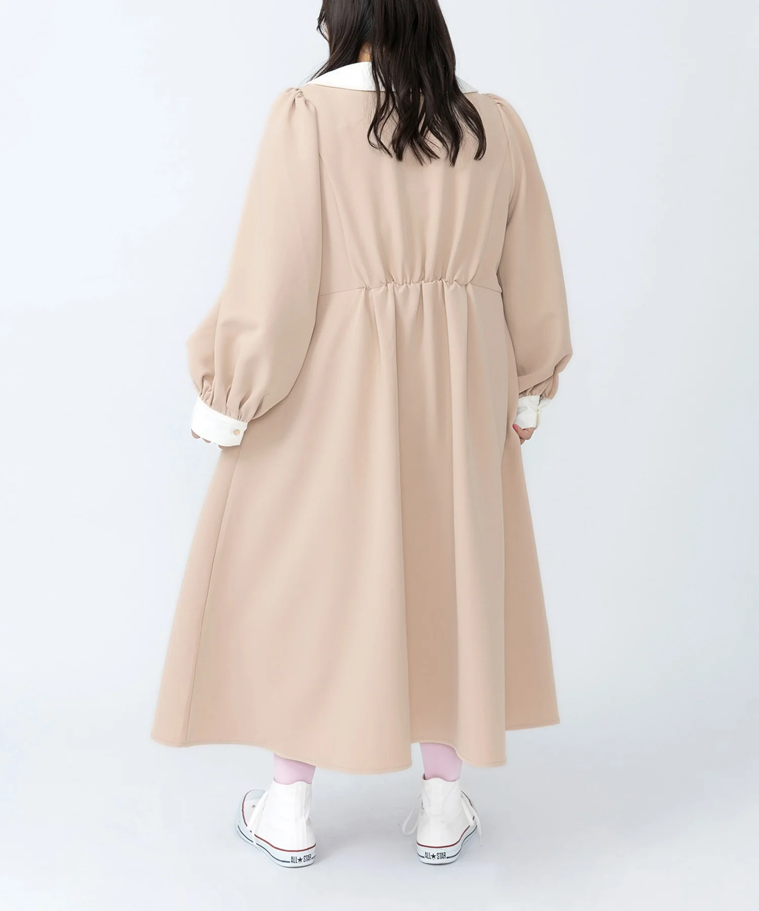 長袖パフスリーブワンピース - Image 8