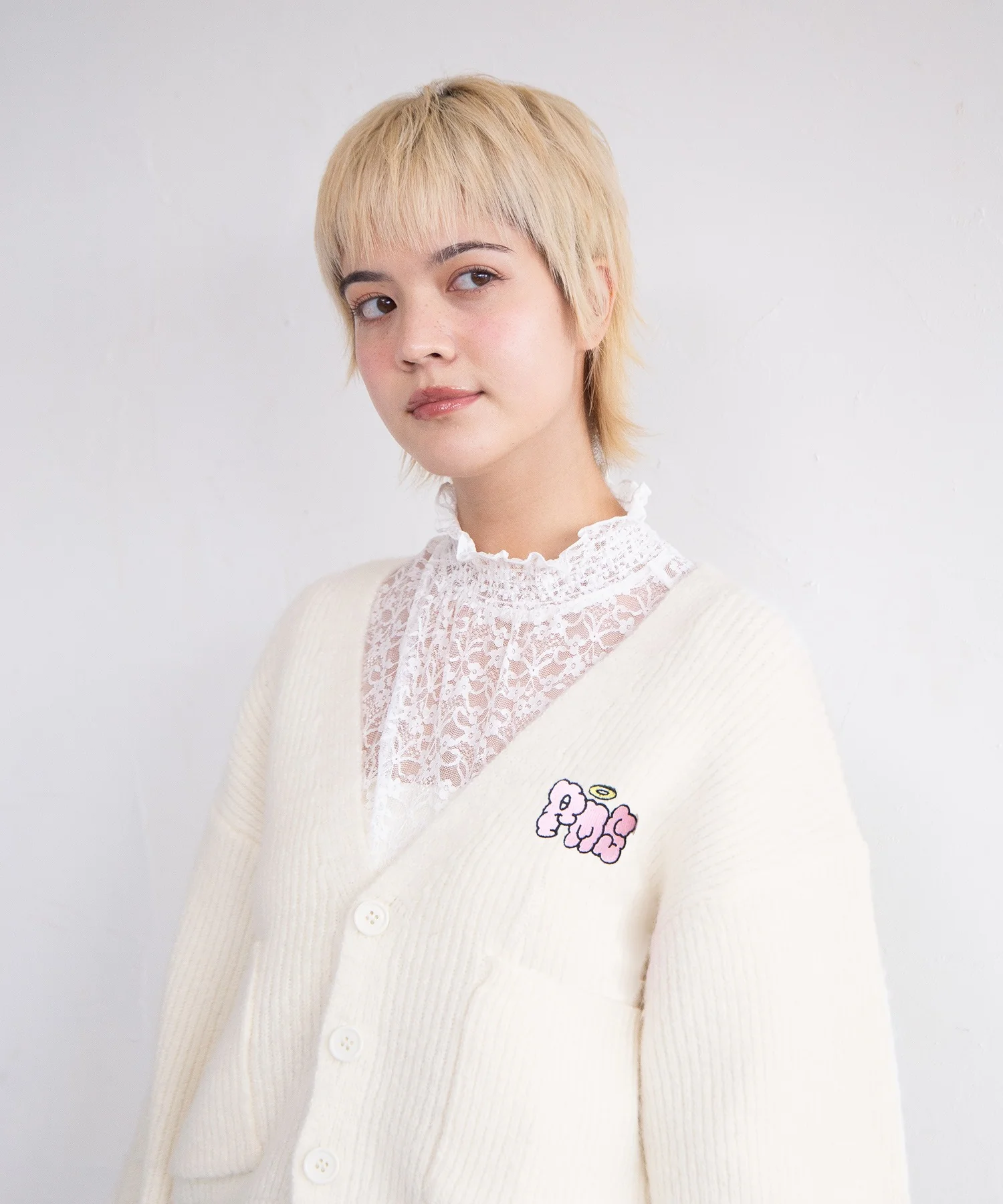 ロゴ刺繍ニットカーディガン - Image 8