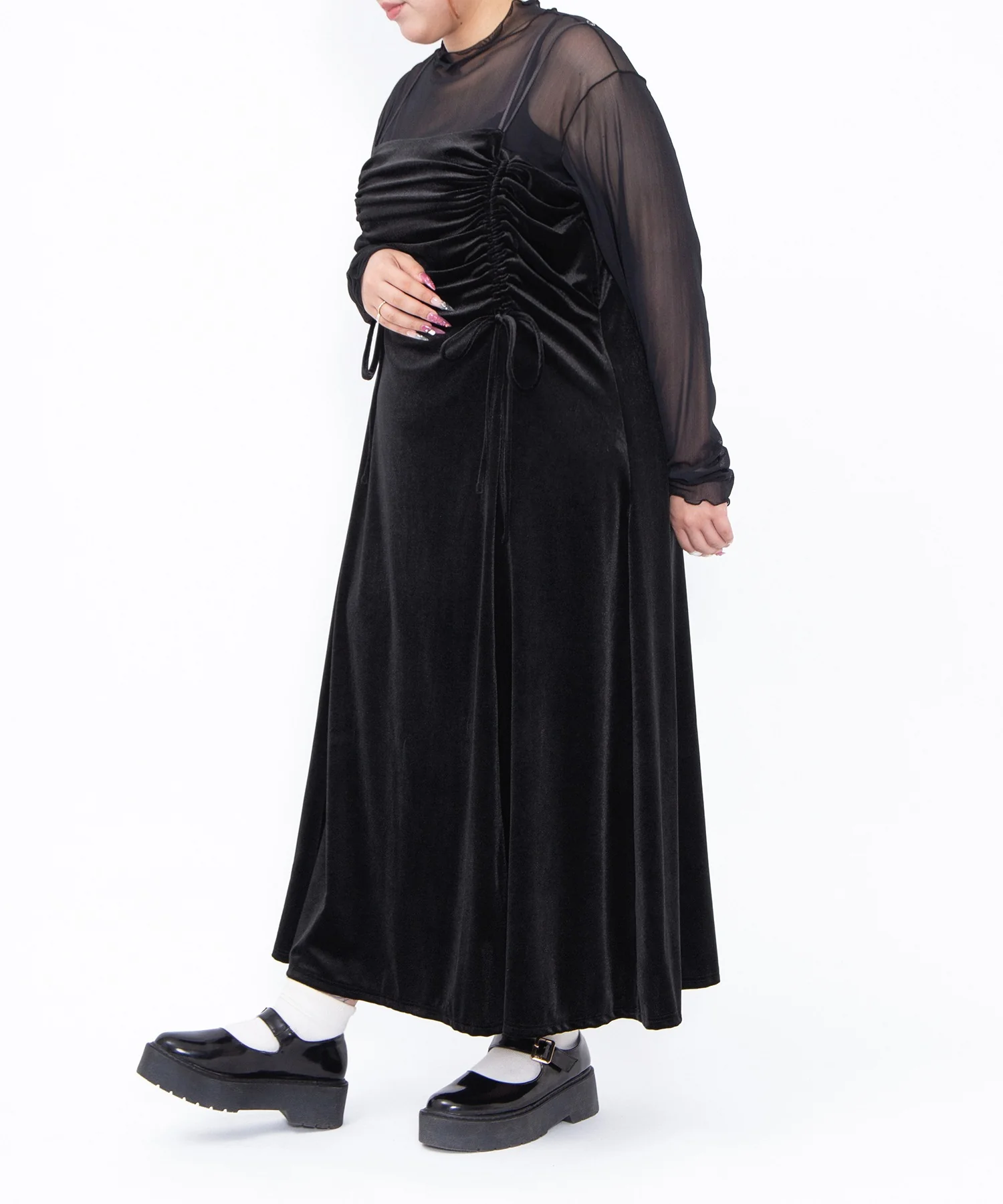 ドロストベロアキャミワンピース - Image 11