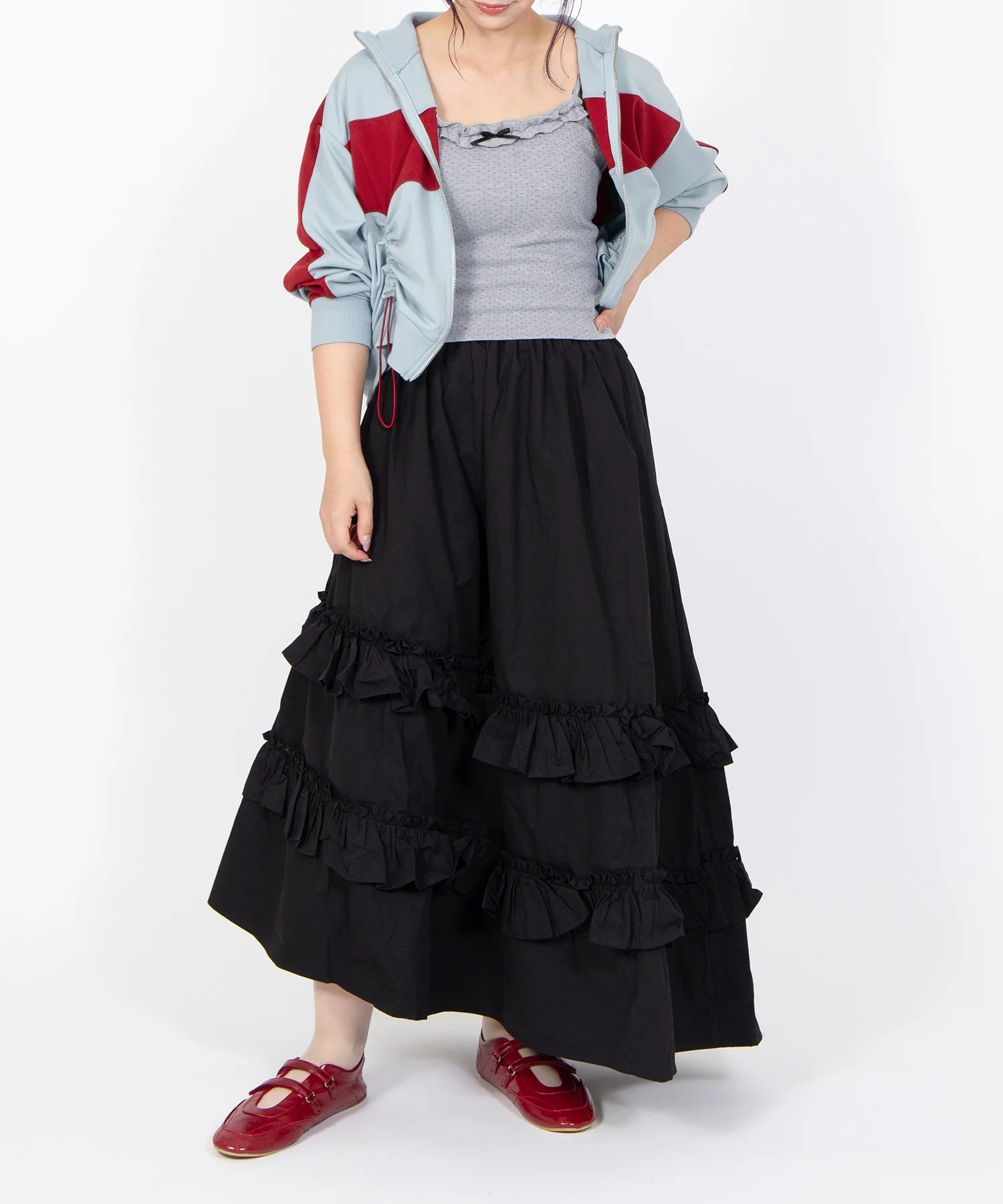 フロントドロストジャージトップ - Image 6