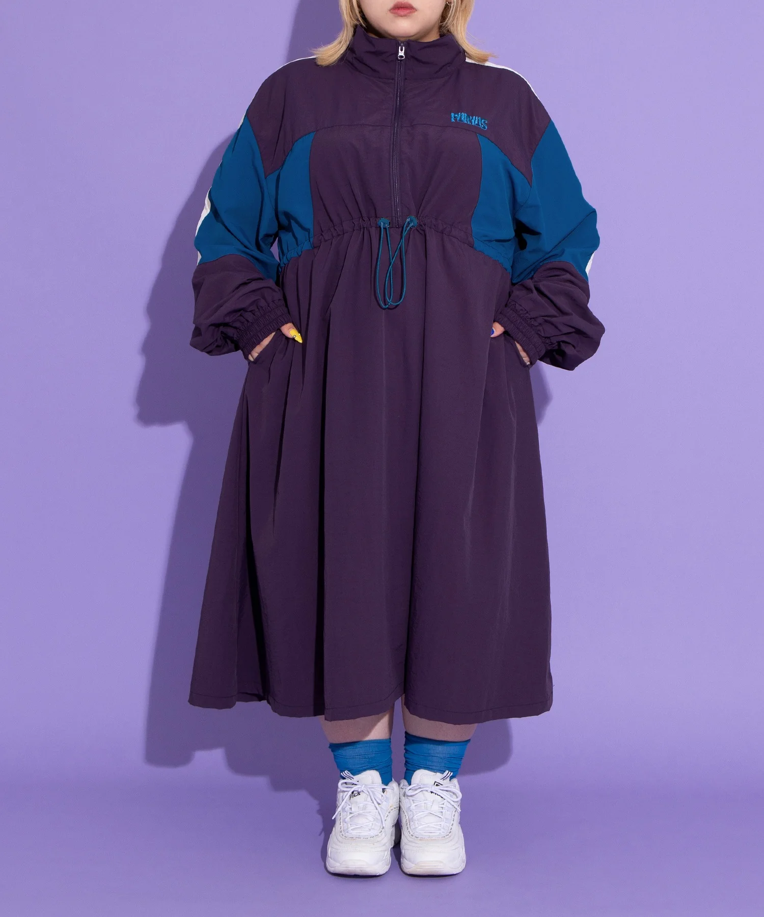 切り替えナイロンワンピース - Image 8