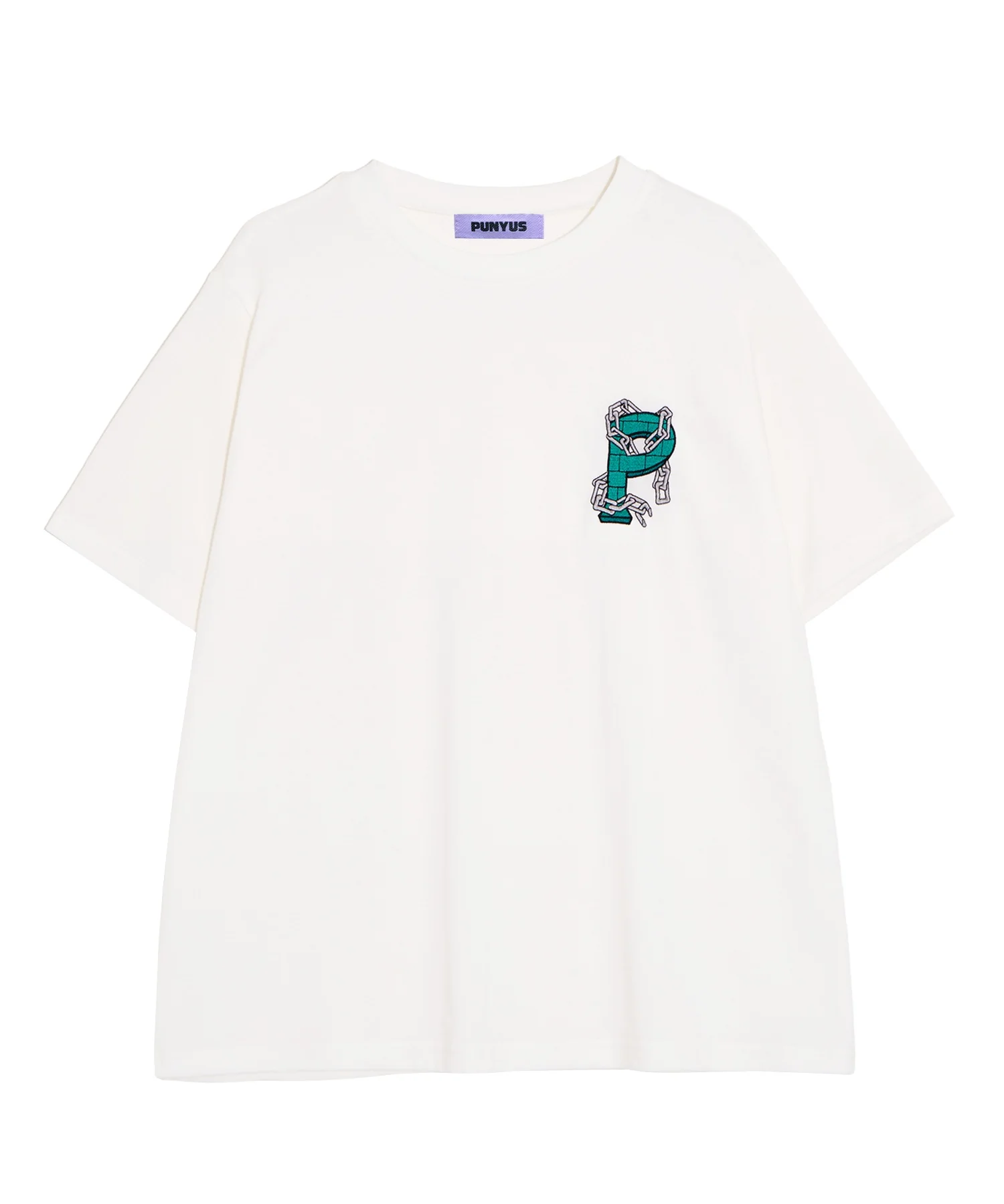 鎖ロゴ刺繍Tシャツ - Image 17