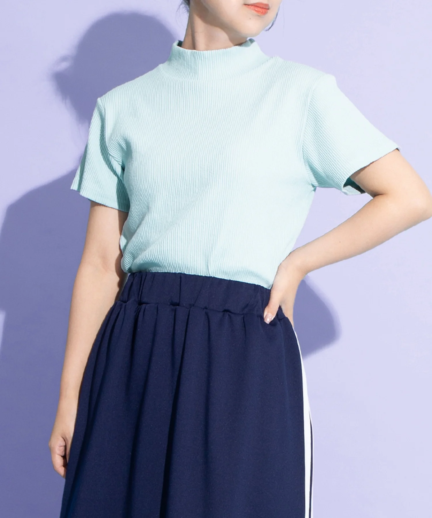 ハイネックリブTシャツ - Image 16