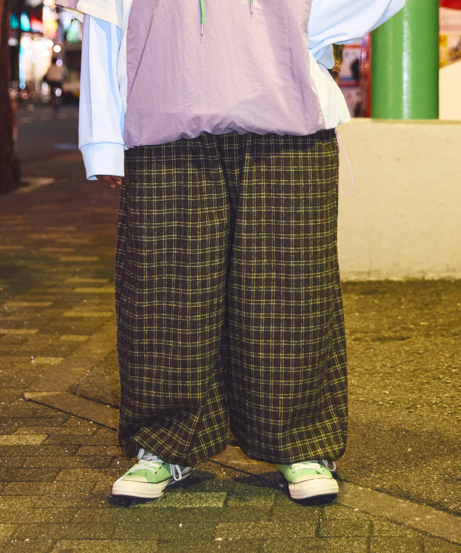 チェックワイドイージーパンツ - Image 2