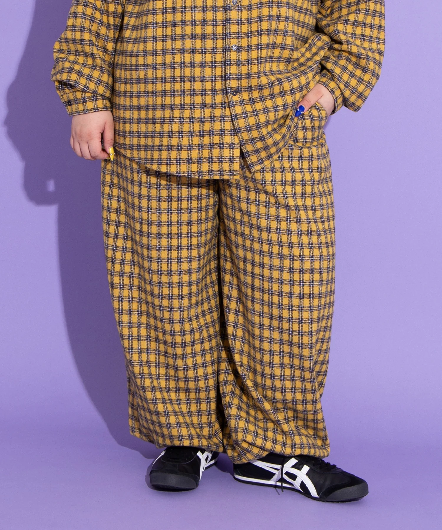 チェックワイドイージーパンツ - Image 3