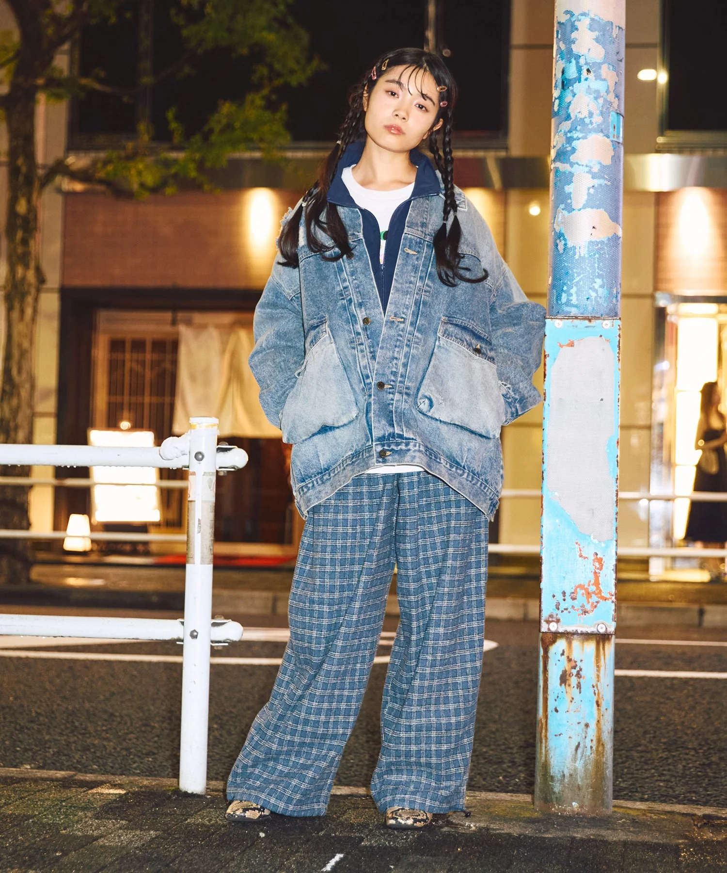 チェックワイドイージーパンツ - Image 4