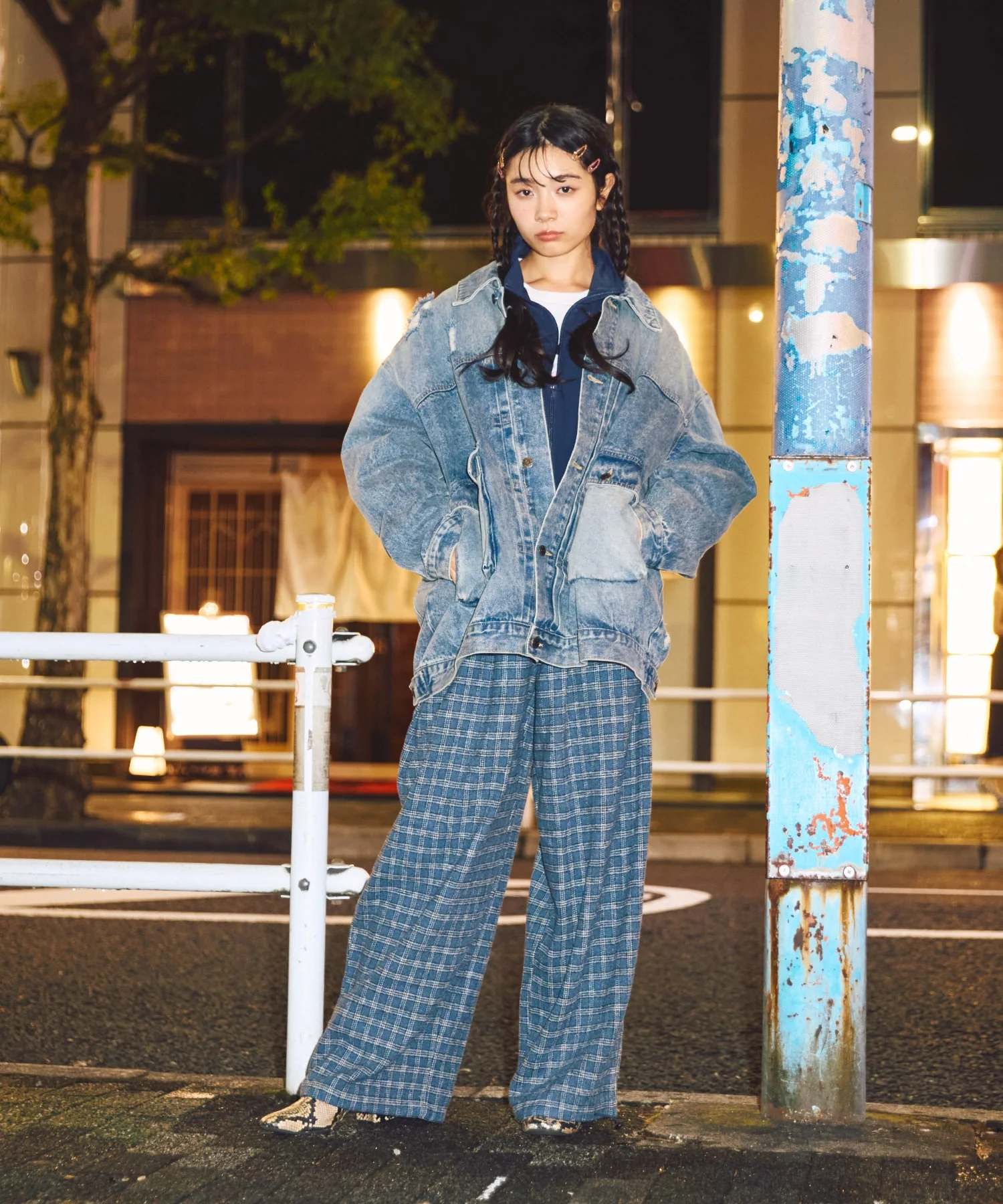 チェックワイドイージーパンツ - Image 5