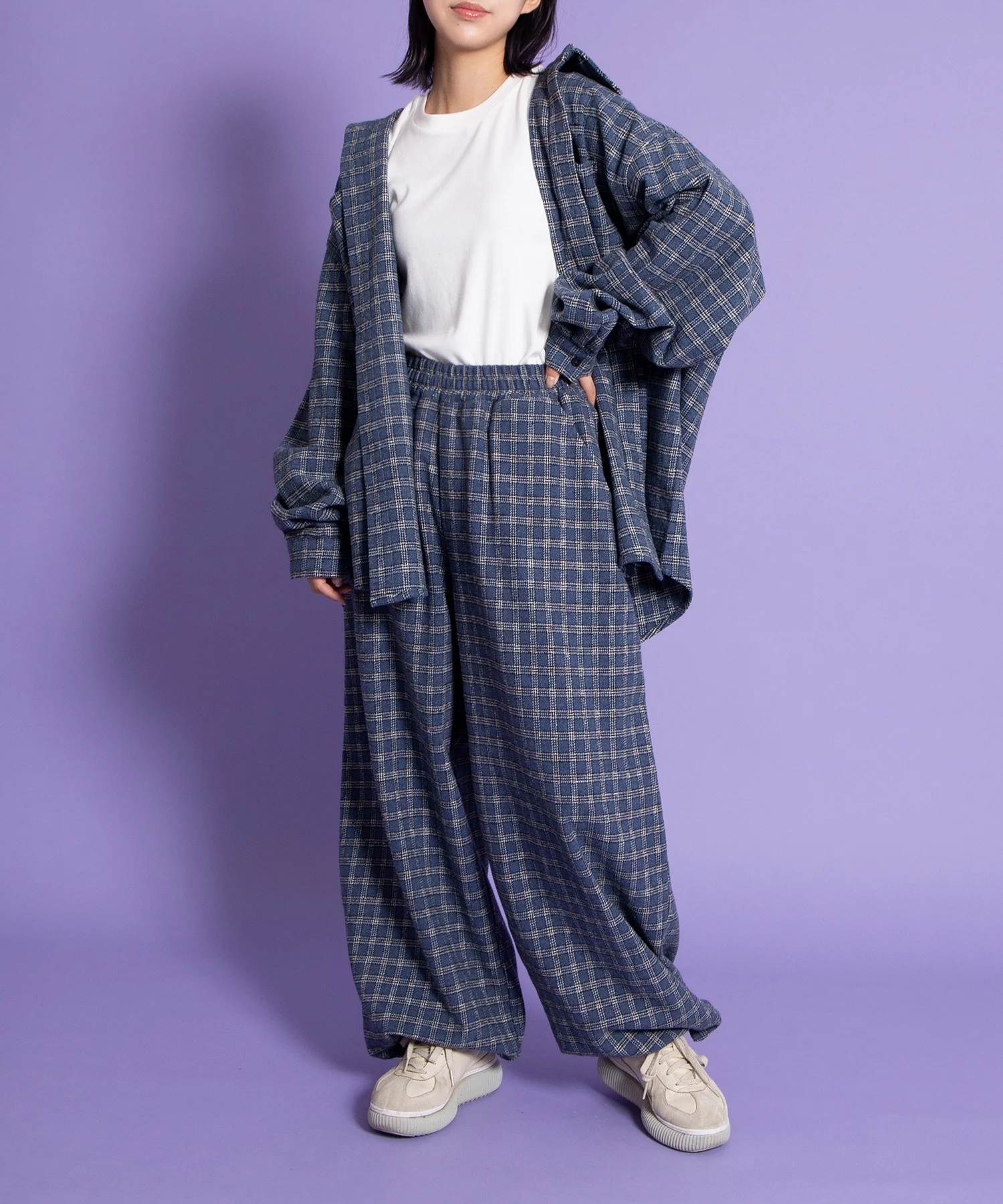 チェックワイドイージーパンツ - Image 6