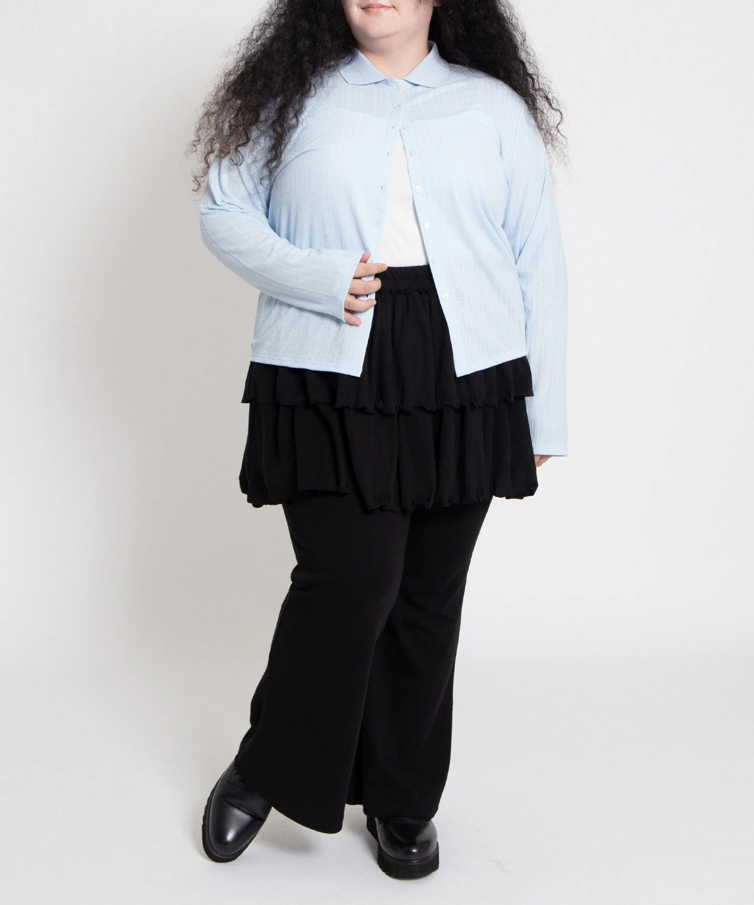 フリルレイヤードフレアパンツ - Image 15
