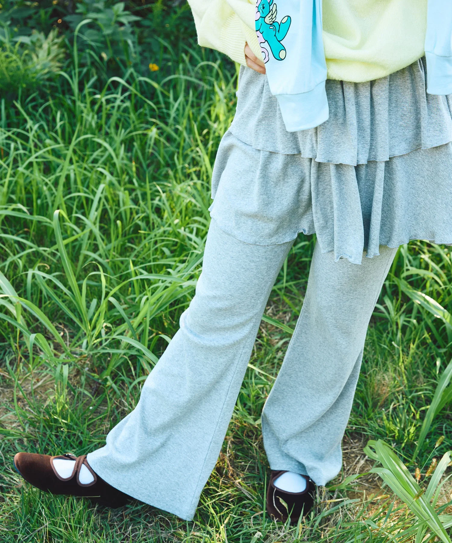 フリルレイヤードフレアパンツ - Image 5