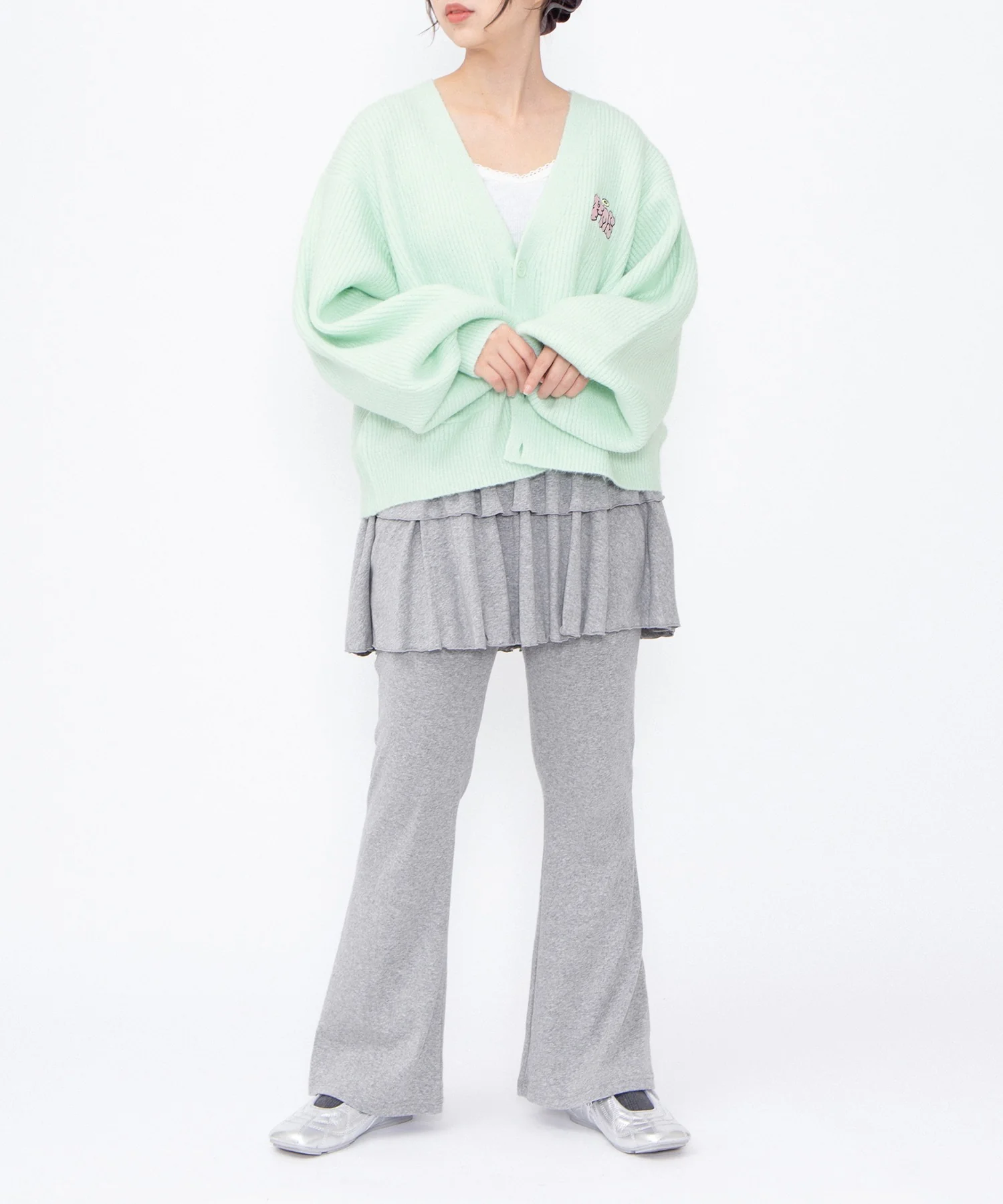 フリルレイヤードフレアパンツ - Image 8