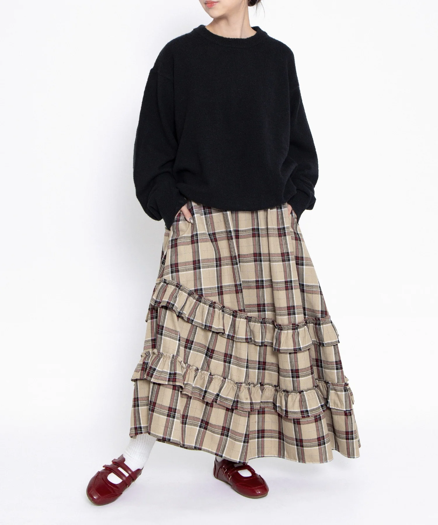 クルーネックカラーニット - Image 17