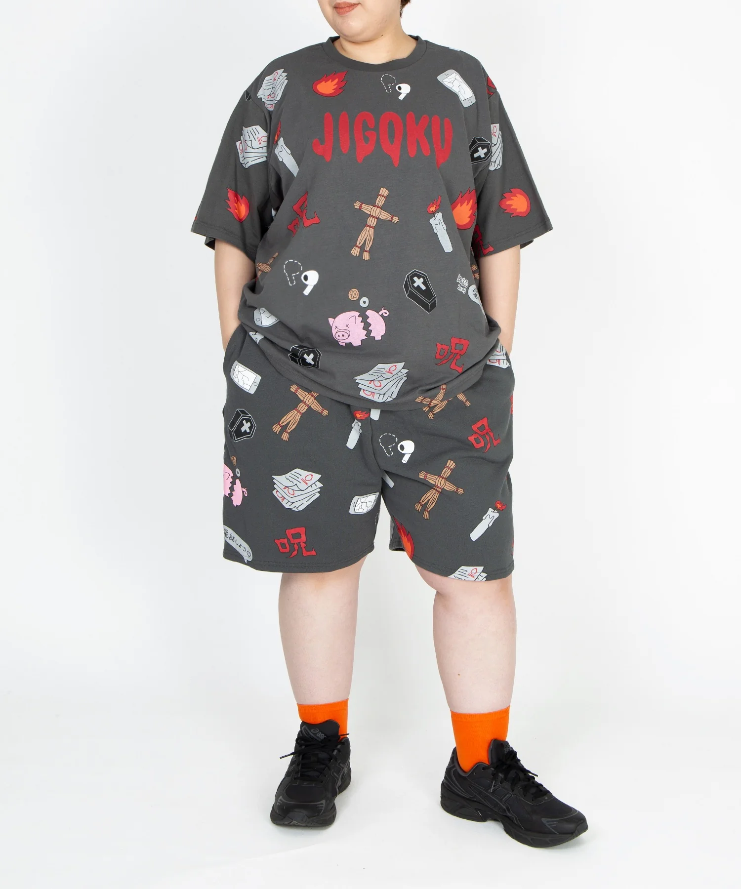 【新サイズ】天国と地獄総柄Tシャツ - Image 13