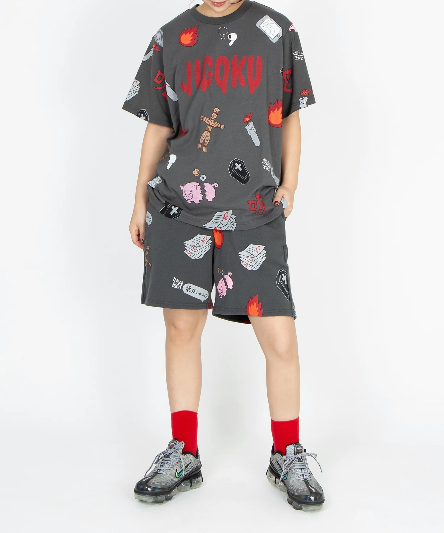 【新サイズ】天国と地獄総柄Tシャツ - Image 15