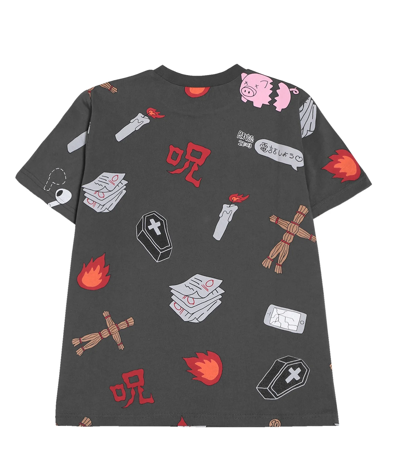 【新サイズ】天国と地獄総柄Tシャツ - Image 20