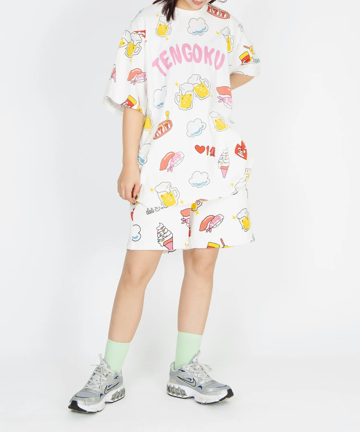 【新サイズ】天国と地獄総柄Tシャツ - Image 6