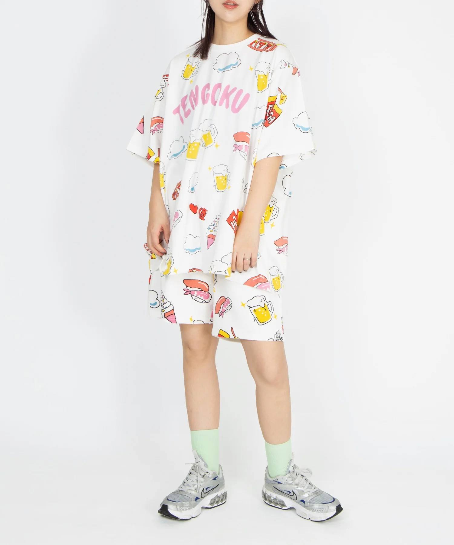 【新サイズ】天国と地獄総柄Tシャツ - Image 7