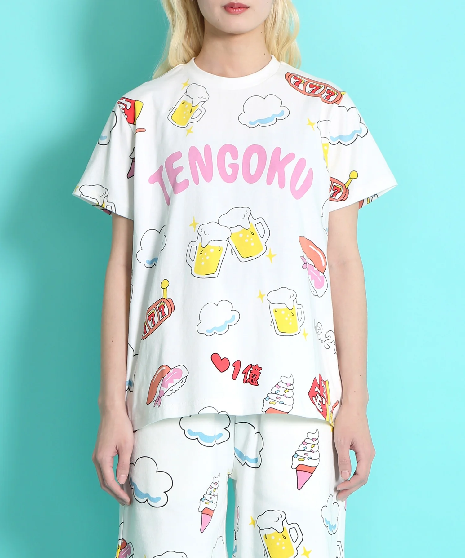 天国と地獄総柄Tシャツ - Image 8