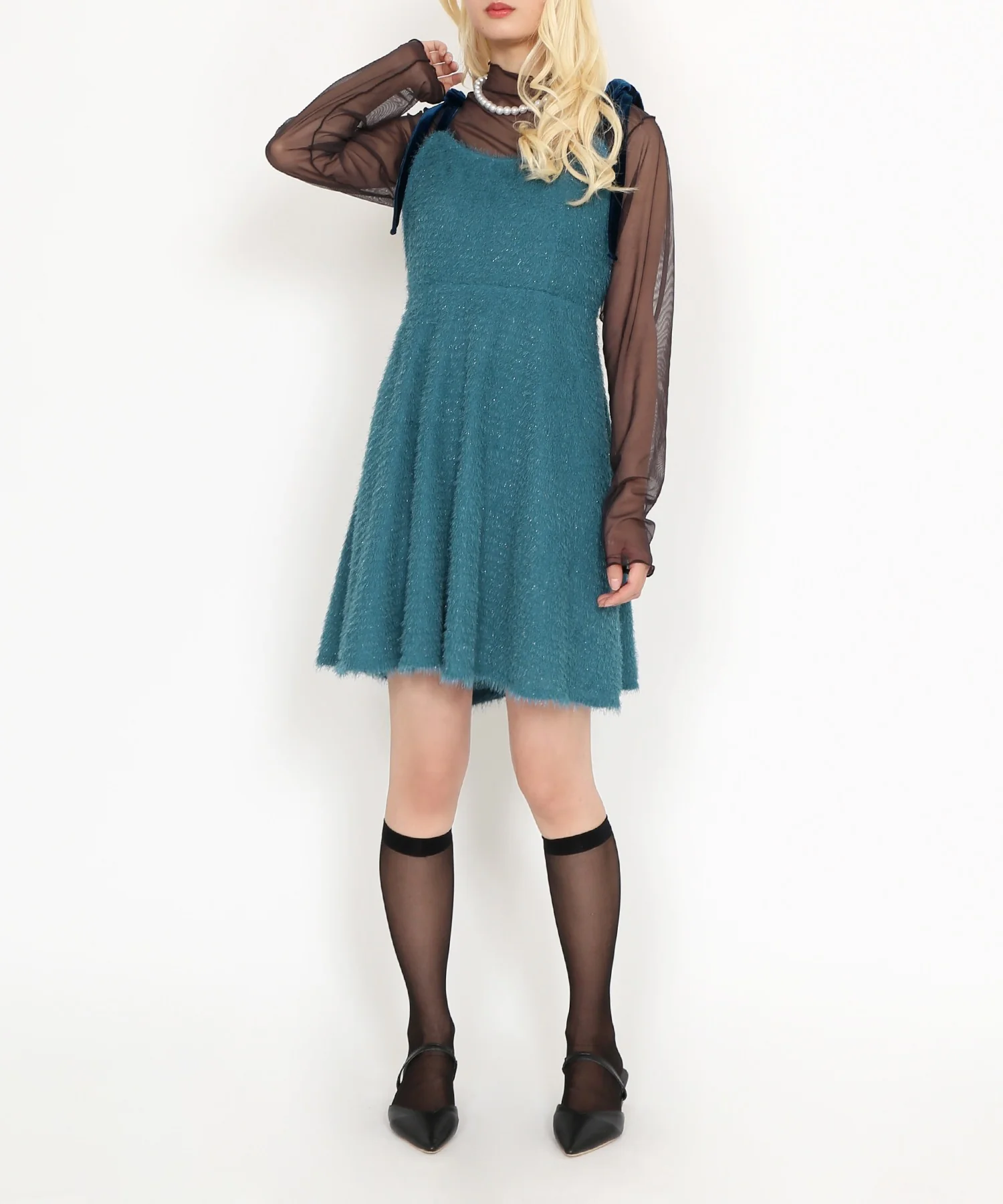 ショルダーリボンキャミワンピース - Image 16