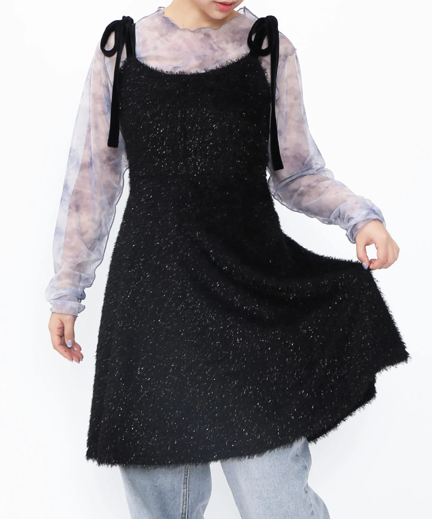 ショルダーリボンキャミワンピース - Image 3